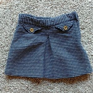 Janie & Jack blue & white polka dot sz 3 girls